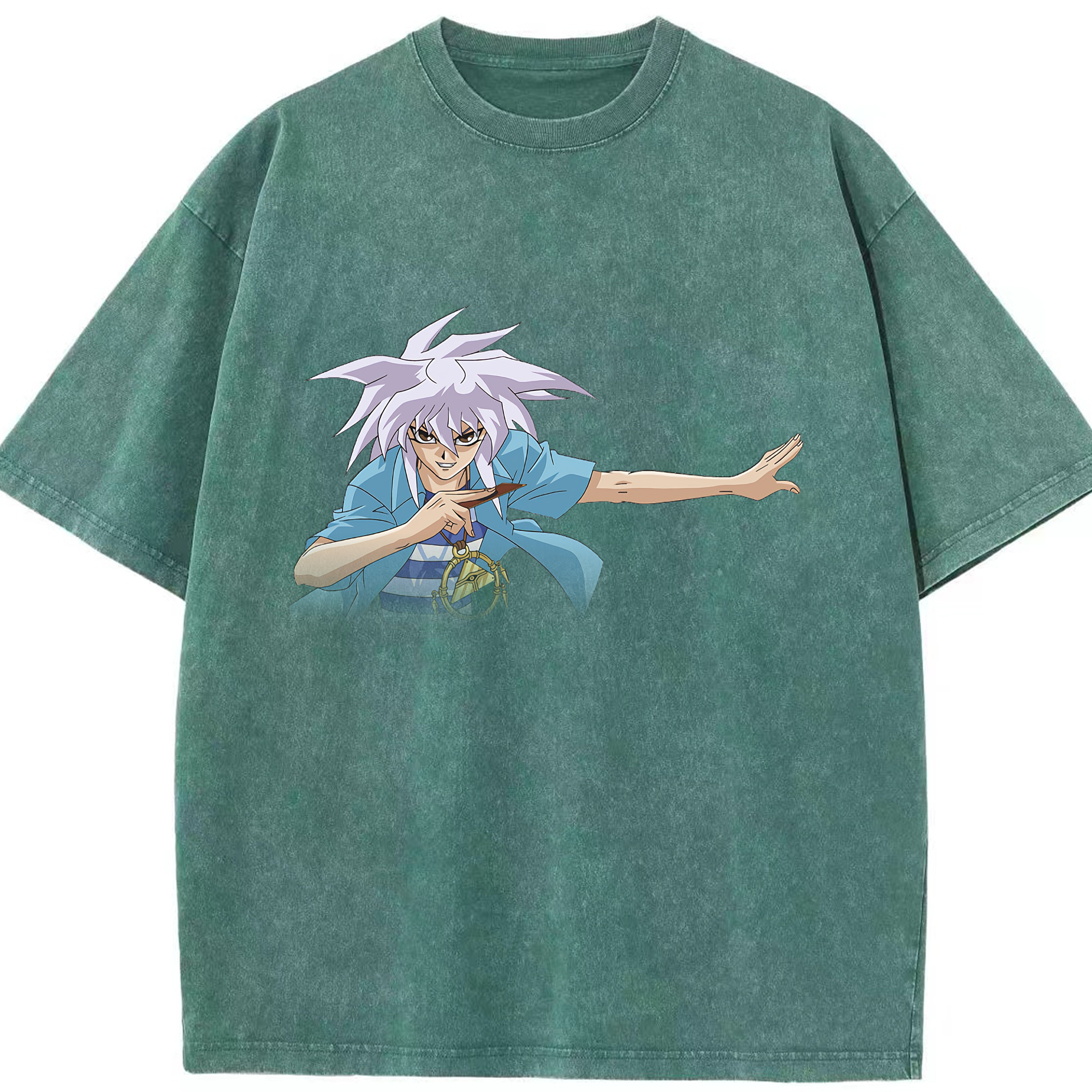 （画像用） 遊☆戯☆王 Yu-Gi-Oh! 綿100% ヴィンテージ風 半袖Tシャツ（フロントプリント）